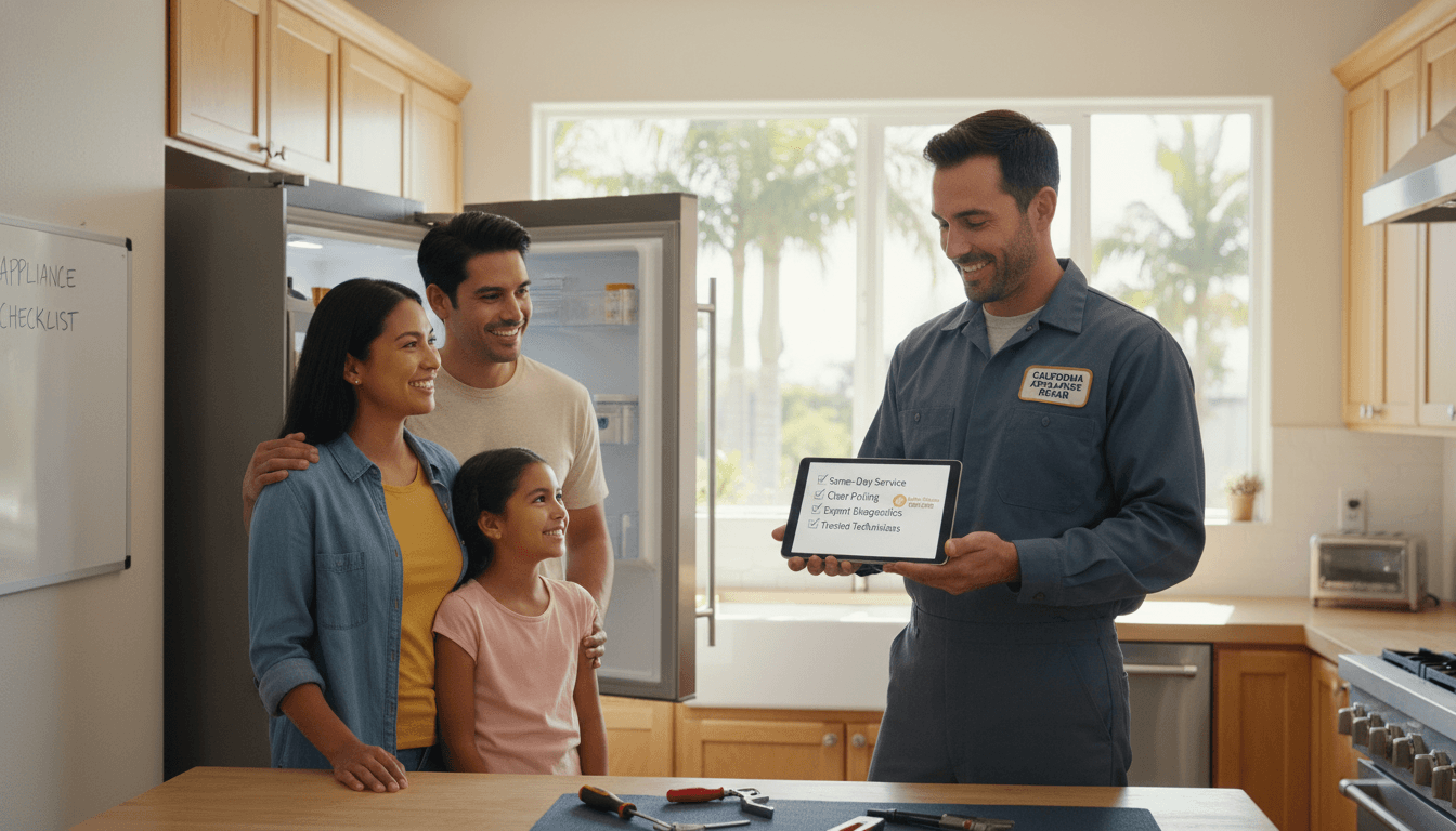 Choosing a Local Appliance Repair Company: A Practical Checklist for California Homeowners