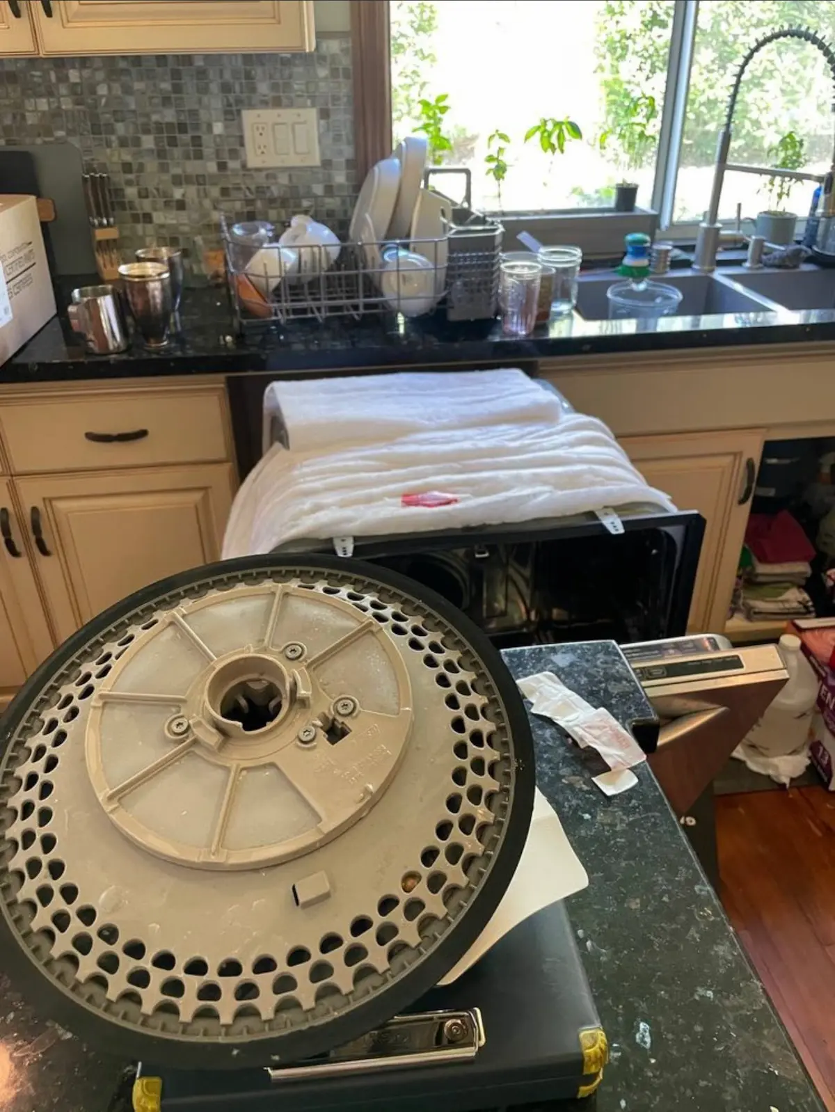 Dishwasher repair background